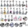 Disney Dream Castle S925 Silver Pendant Charm Bead for Women DIY Original Bracelet Jewelry Accessories