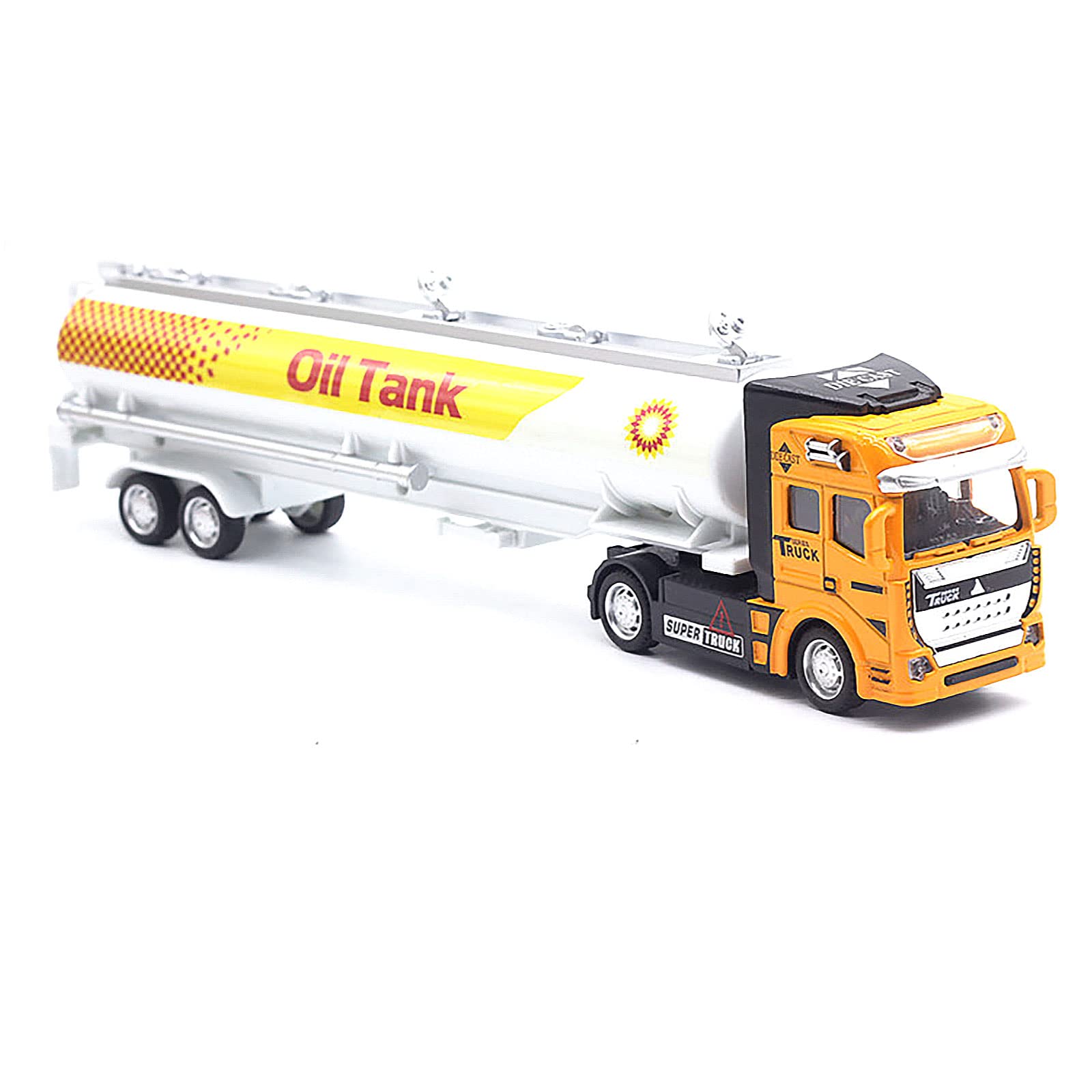 

MORYTRADE Tanker Truck Oil Working Large Yellow Toy, Truck, Vehicle, Trailer, 1/48 Scale, 6+,