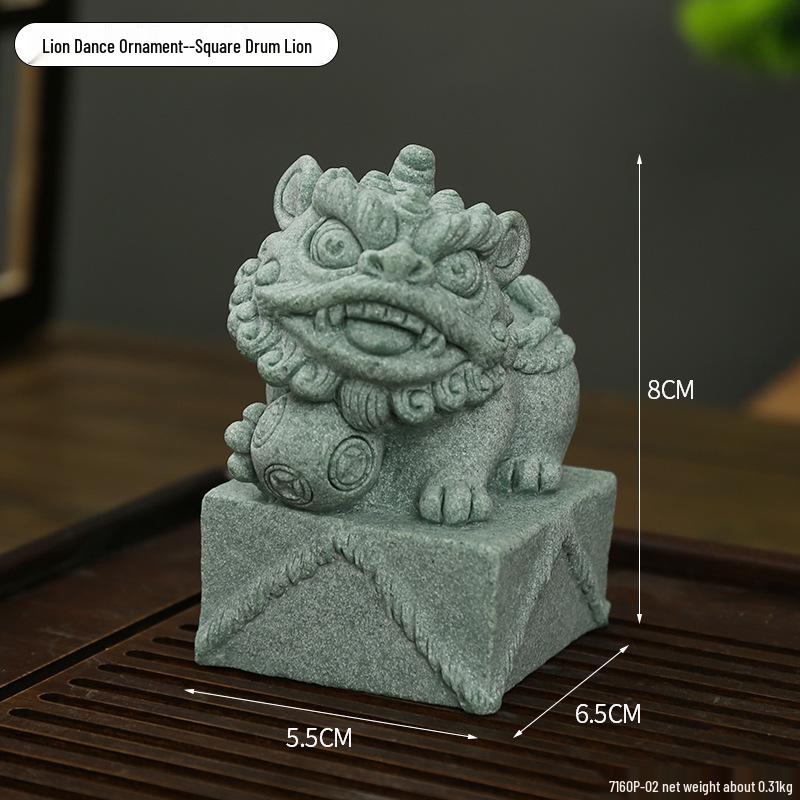 Porcelain Green Sandstone Buddha Ornament for Zen Fish Tank or Bonsai Display