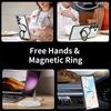 Clear Wireless Charge Phone Case For Samsung S25 Ultra S24 FE S23 S22 A16 A56 A36 A55 A15 A35 Slim Transparent Shockproof Magnetic Holder Cover