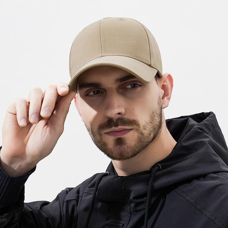 Four Seasons Men's and Women's Solid Color Washed Cotton High-end Baseball Caps European and American Style Hard Top Bent Outdoor Sports Sun Hat