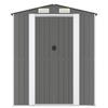 3147438 vidaXL Abri de jardin Gris clair 192x191x223 cm Acier galvanisé