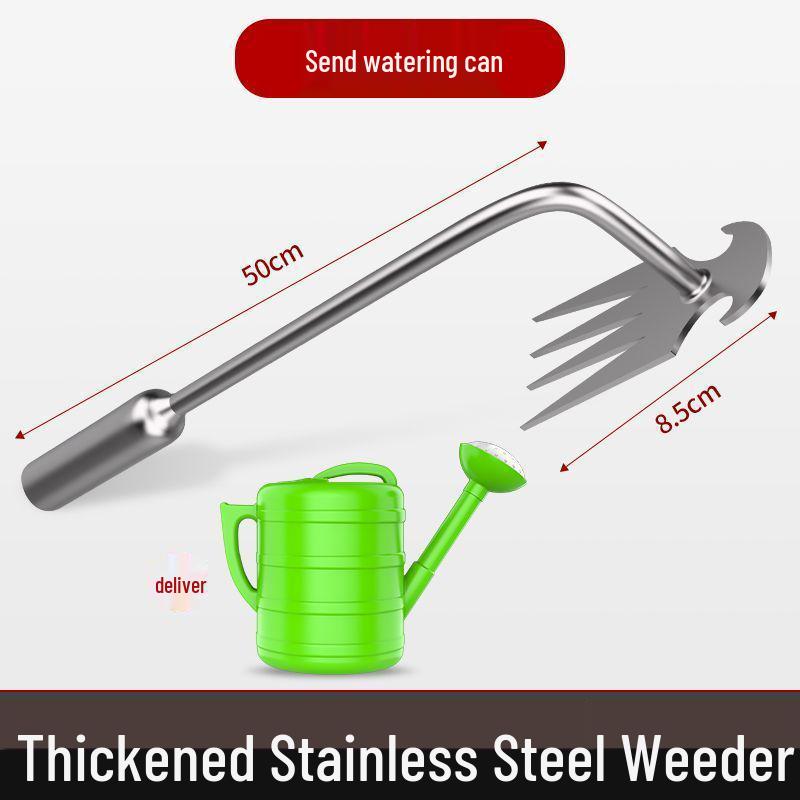 Multifunctional Stainless Steel Weeding Tool: Grass Root Remover and Wild Vegetable Shovel