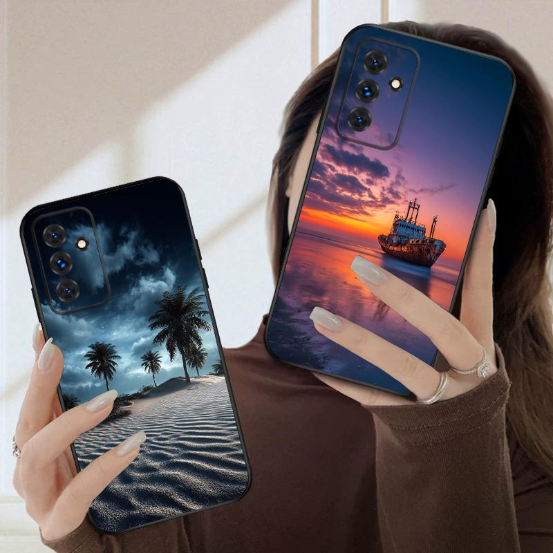 Tropical Seaside Beach For Samsung S20FE S21 22 23 FE 24 Plus 25 Ultra Galaxy M23 32 34 35 52 53 54 55 silicone soft phone case