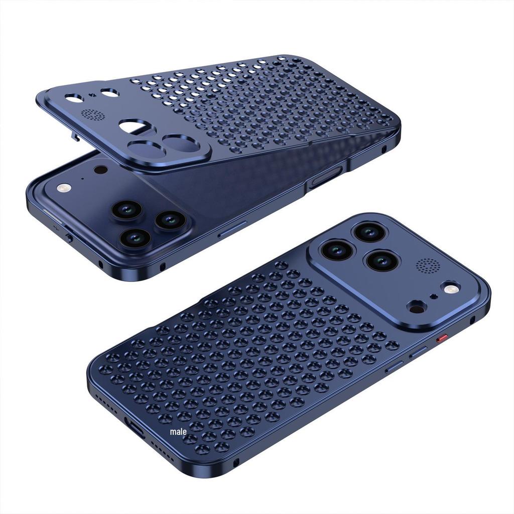 Cross-border Compatible Aroma Cooling Aluminum iPhone Case for 14/15/16/17 Pro Max