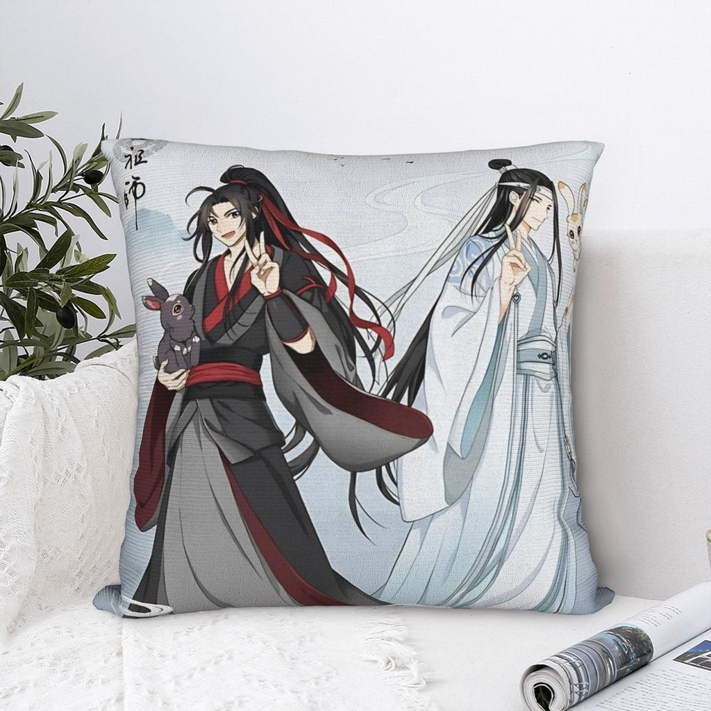 MDZS The Founder of Diabolism Mo Dao Zu Shi Pillow Case Morden Pillow Cover Square Pillowcases For Living Room Bed Chair