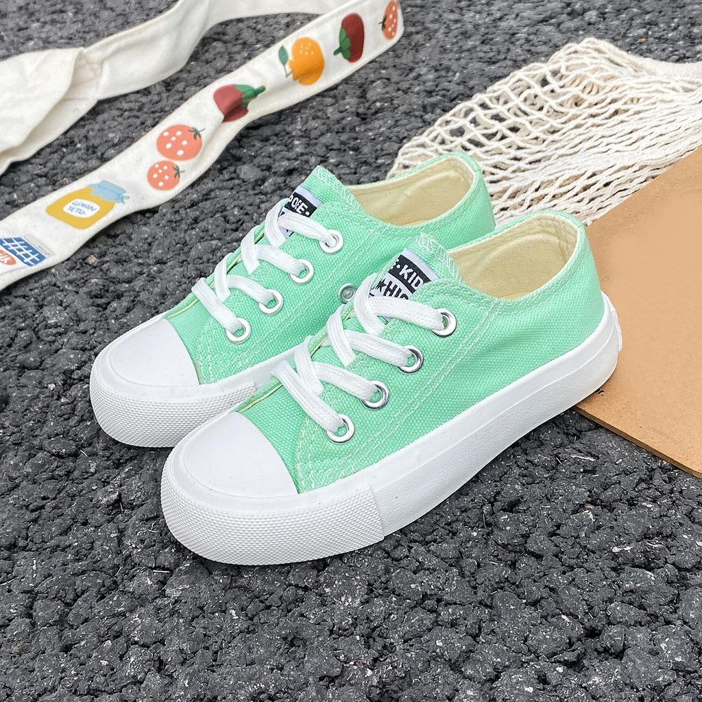 5058Fashionable Spring and Autumn Breathable Children's Canvas Shoes Soft Sole Boys and Girls' Shoes Versatile Children's Cloth