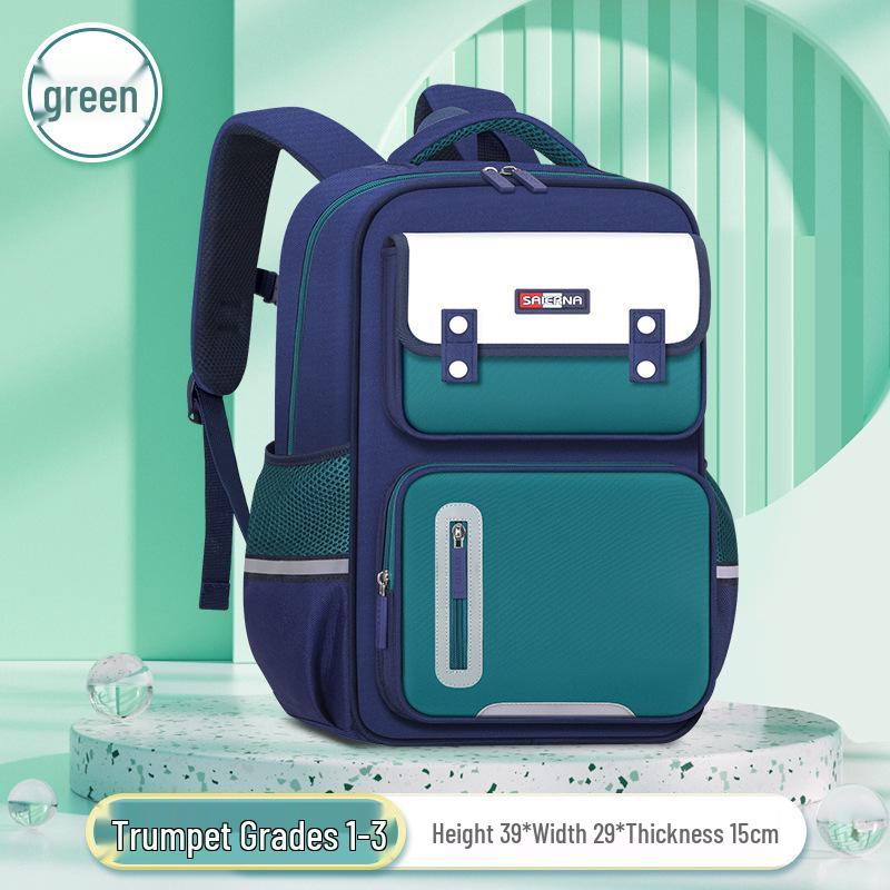 Lightweight Large Capacity Backpack for Primary School Kids: Spine Protection for Grades 1-6, Boys and Girls