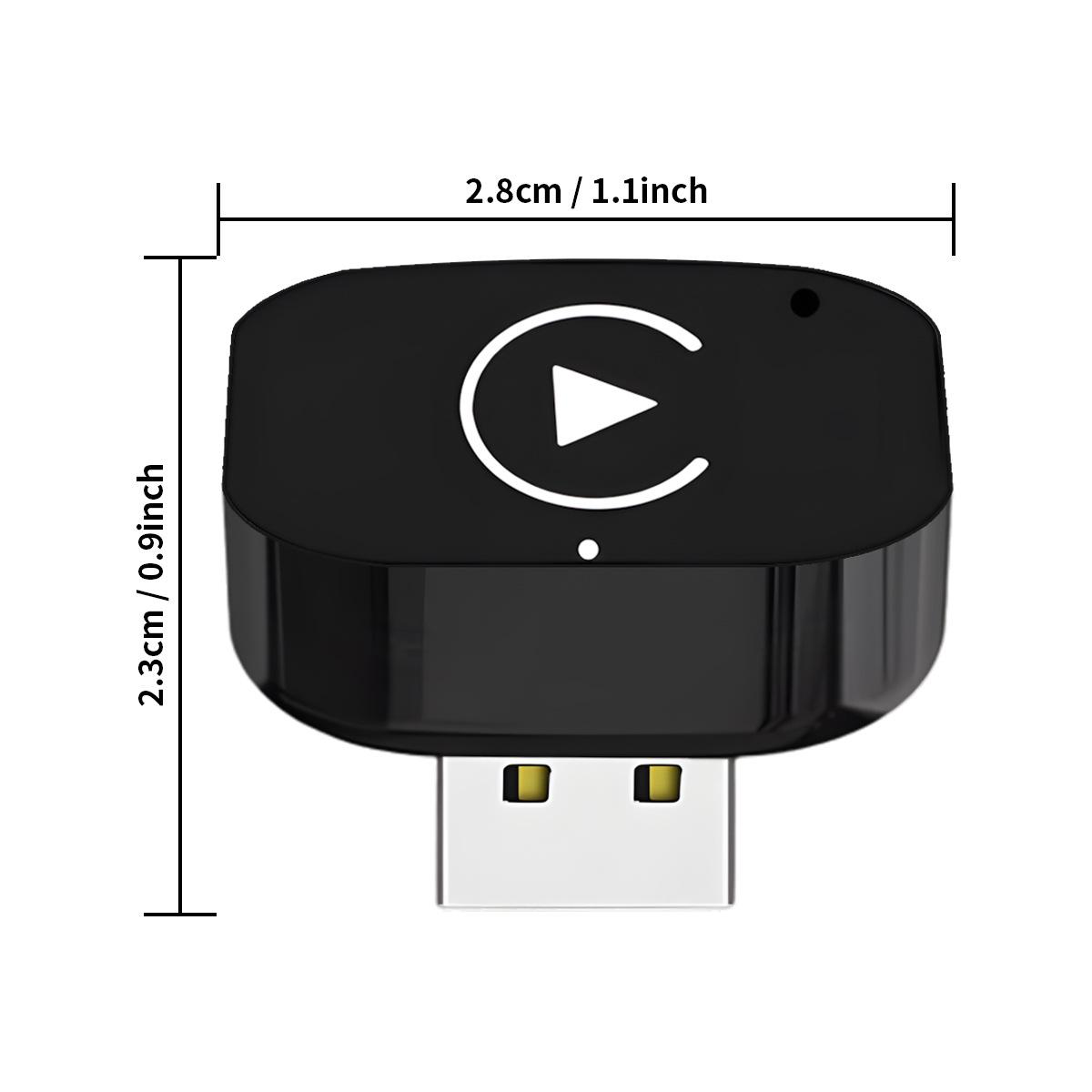 Smart CrossCarPlay Wireless Converter: 2-in-1 Wired to Wireless Car Interconnection Box Wireless CarPlay Module 2-in-1 Wired to Wireless