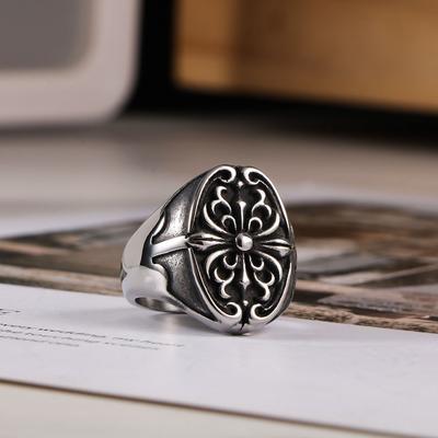 Hipster European and American Cross Ring Ring Men's Hipster Index Finger Ring