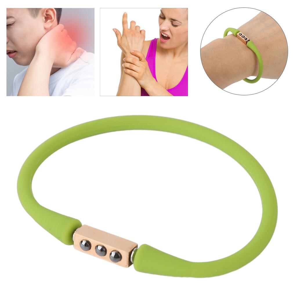 Men Women Negative Ion Balance Energy Bracelet Magnetic Therapy Silicone Sports Wristband for Basketball