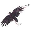 Simulation Crow Hunting bait  Decorative Figurine Lifelike Plume Black Halloween Accessory Miniature Model Practical Lightweight