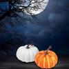 Halloween Artificial Pumpkin Figures Desk Decorations White/Yellow Pumpkin Ornaments Festival Parties Decorations