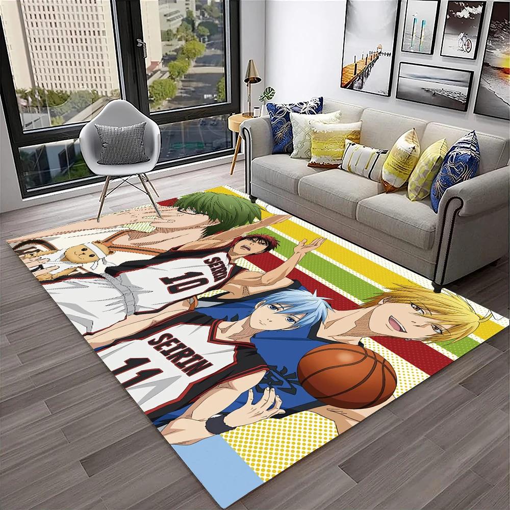 3D Anime Kuroko's Basketball Cartoon Carpet Rug for Home Living Room Bedroom Sofa Doormat Decor,kids Area Rug Non-slip Floor Mat