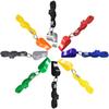 Multicolor ABS Referee and Cheerleader Pom-Pom Whistle for Outdoor Games
