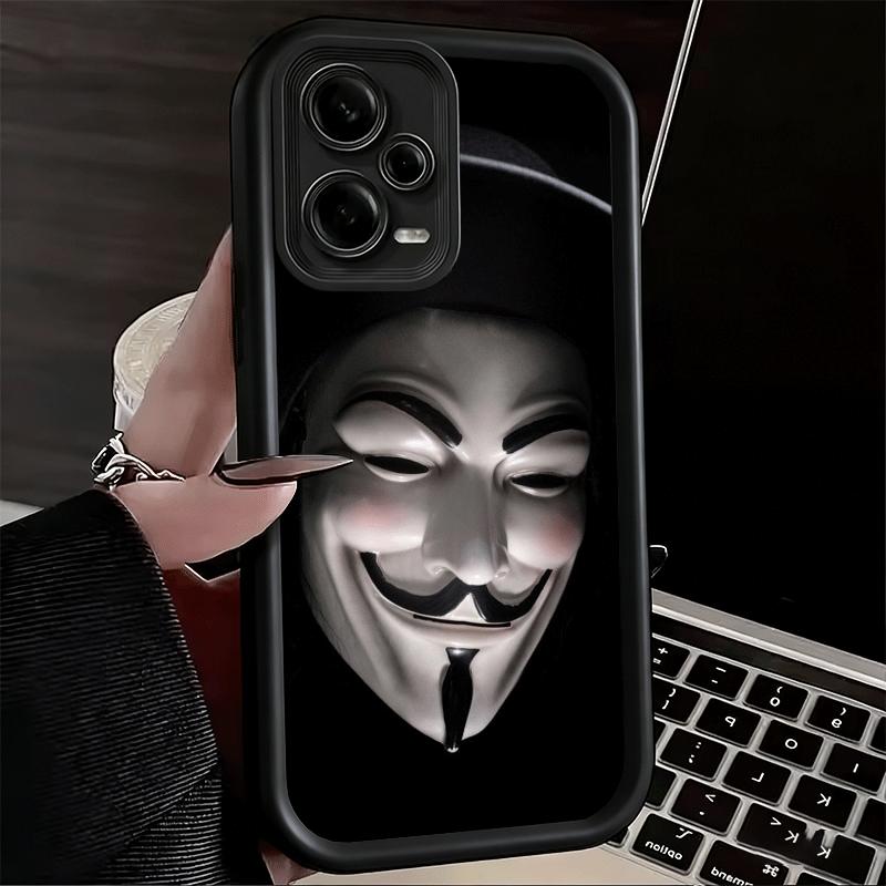 Phone Case for Xiaomi Redmi Note 15 14 13 Pro Plus Anonymous V Mask Shell 12S 11 11S 11T 5G 14S Soft Silicone Funda