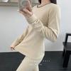 6 Snowflake Velvet Thermal Underwear Women's Autumn and Winter New Polished Thickened Women's Suit Slim-fitting Elastic Long Johns