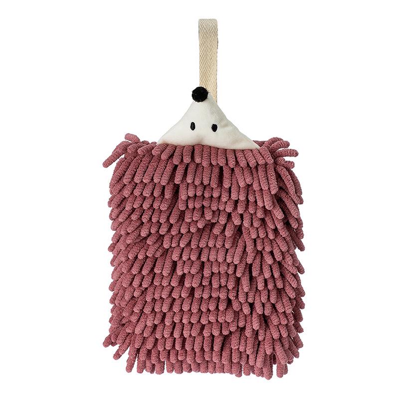 Tecknad Igelkott Chenille Hängande Absorberande Barns Handduk