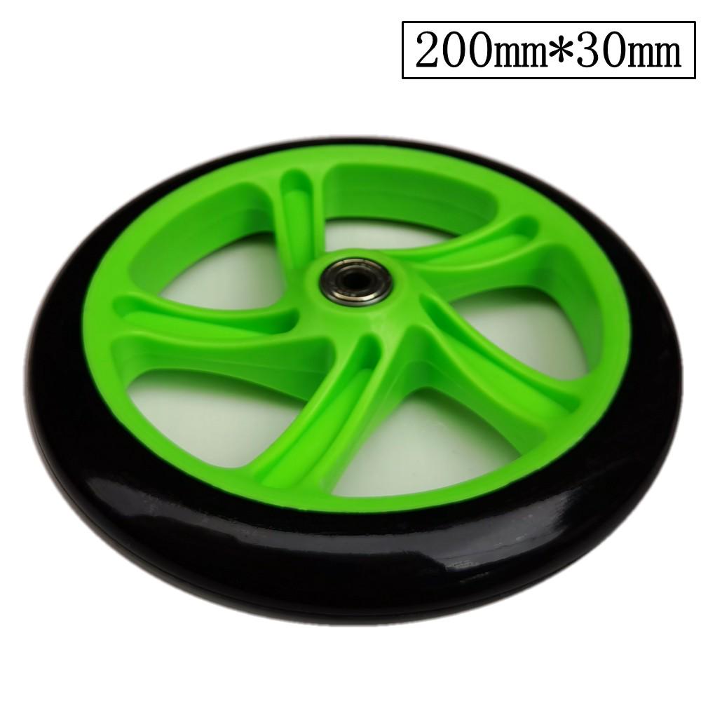 7-8 Inch PU Rubber Universal Silent Wheels for Scooters, Shopping Carts, and Wheelchairs