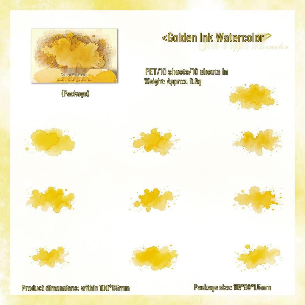 Cloud Dye Sky Light Watercolor Sticker Pack: 6 Blended Cloud Themes for Journals