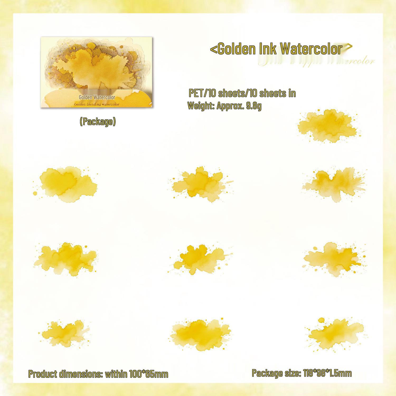 

Cloud Dye Sky Light Watercolor Sticker Pack: 6 Blended Cloud Themes for Journals