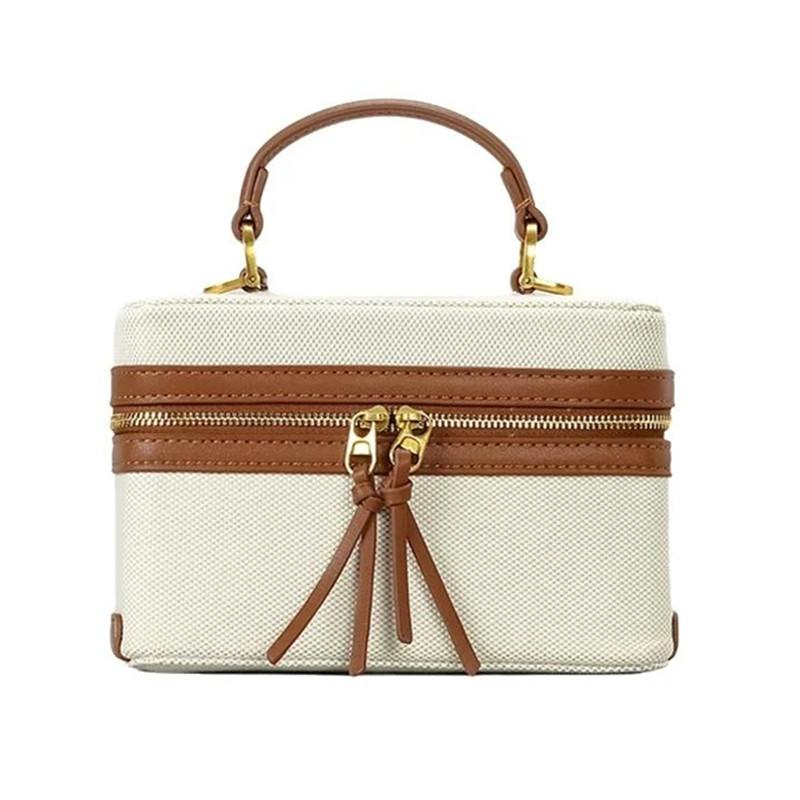 Fashi Box Damen Handtaschen Designer Dicke Leinwand Schulter Crossbody Taschen Lässige Frühjahrs- und Sommer-Kleine Geldbörsen Damen Tägliche Tasche
