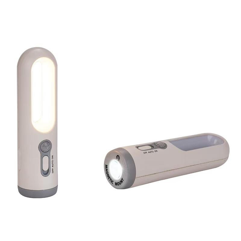 Portable 2 in 1 Flashlight Motion Sensor Night Light Bedroom Bathroom Reading Camping Lighting Baby Feeding Eye Care Bedside Lam