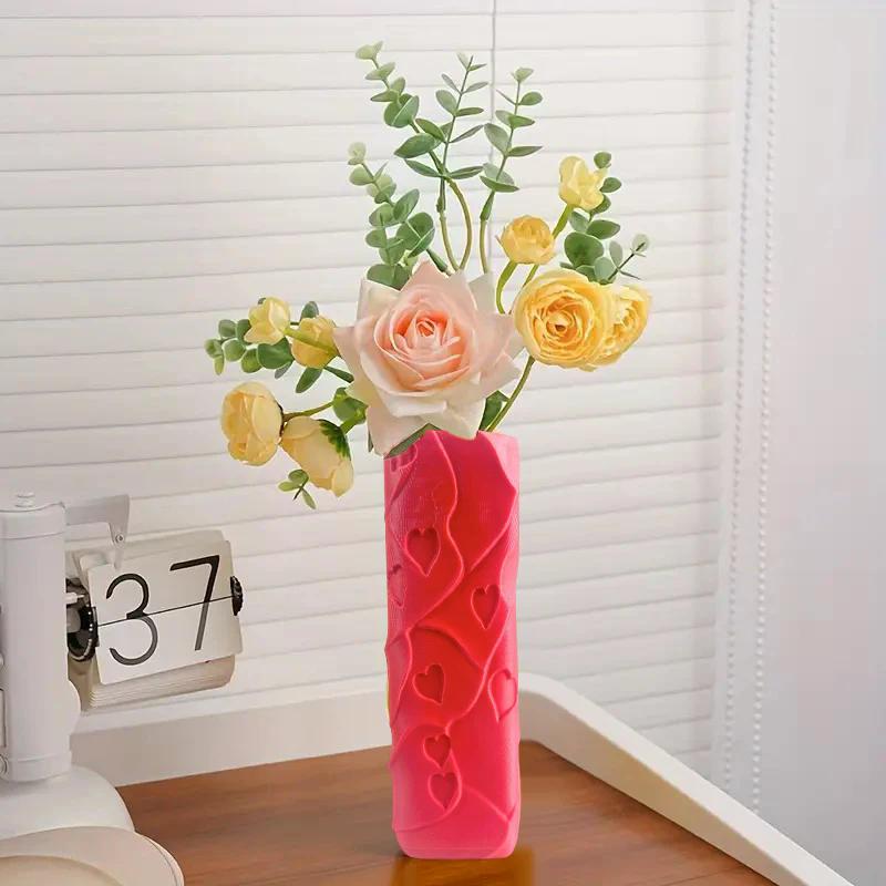 Love Vine Vase Love Shaped Tabletop Centerpiece Decoration Romantic Love Sign Valentines Wedding Vases Decor Home Decor Gift