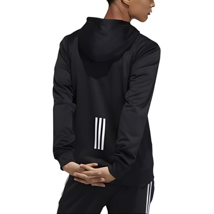adidas Sweatshirts Men's Black Hooded Moderate Regular GN0827