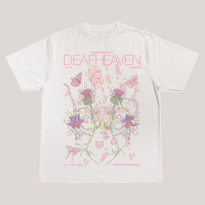 Live in jakarta Deafheaven Band Shirt White Unisex S-5XL 1J0168 Unisex T-Shirt XXL