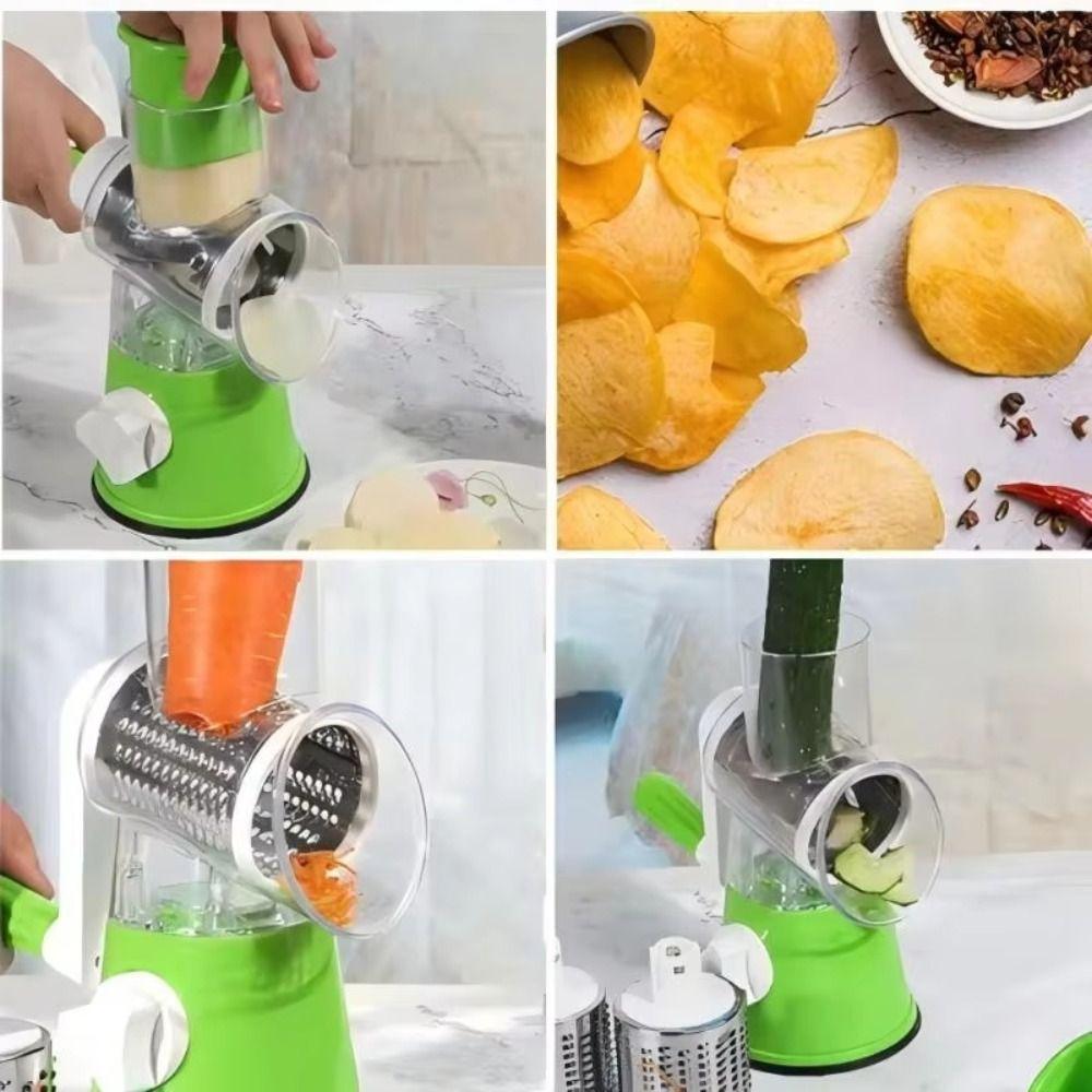 Manual Cheese Grater Multifunctional Food Shredder Manual Rotary Vegetable Slicer  Household