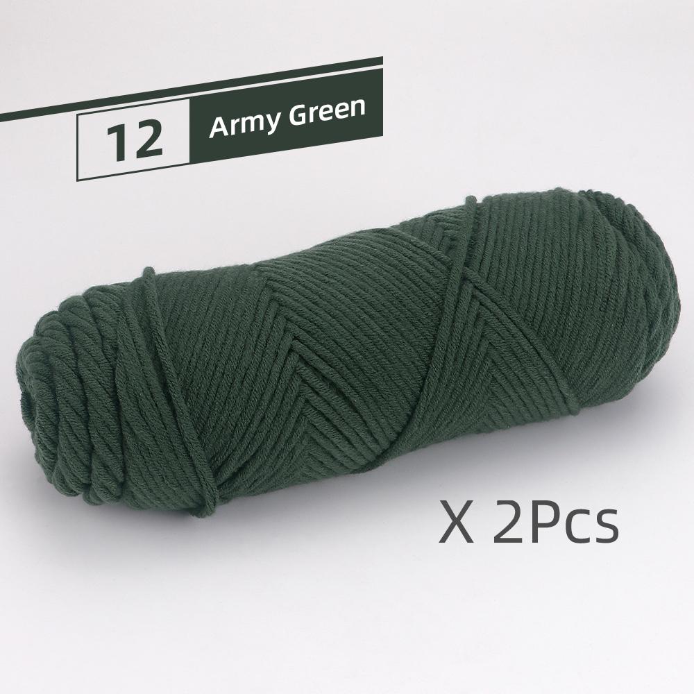 2pcs Soft Warm DIY Knitting Yarns for Hand Crocheting & Machine Knitting, Used for DIY Weaving Sweaters, Shoulder Shawl