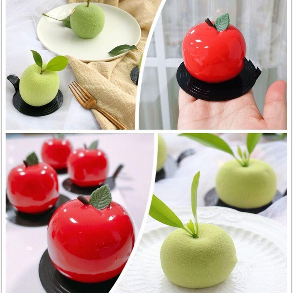 8/15-Kammer Puddingform Hitzebeständige Backform Tragbare Apfel-Silikonform Schokolade