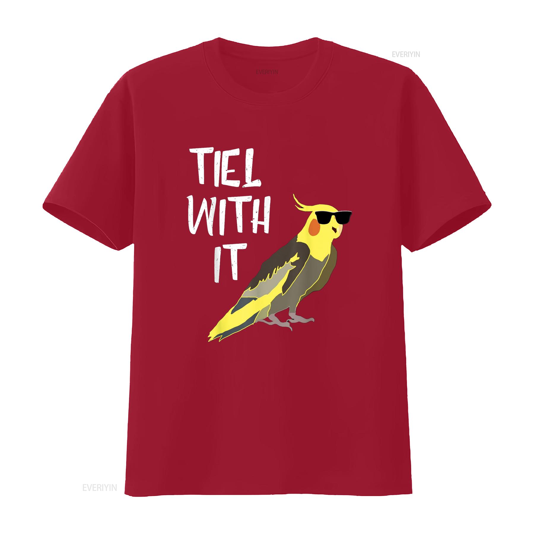 Cool Cockatiel Tiel With It Sunglasses Birds Parrot T Shirt vintage Washed Comfortable Soft Stylish Breathable Unisex Versatile S