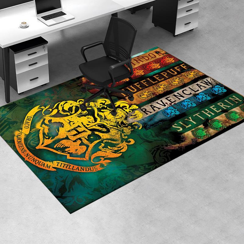 

Harry Potter Hogwarts House Crests Wall Scroll Decor Office Mat Home Decor Office Desk Chair Rugs Chair Carpet for office Chair Mat Gift For 60cm by 90cm