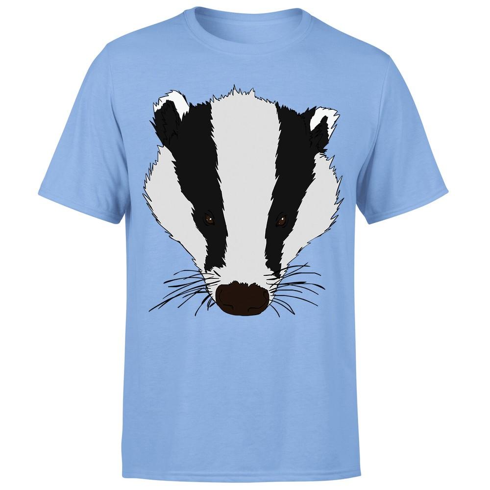 Badger Animal Face Ani Mates Unisexs Funny Novelty TShirt OrP1A2