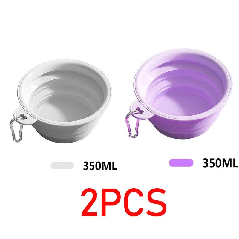 350ML Folding Dog Dish Collapsible Pet Bowl Water for Dog Drinking Bowl Cat Water Bowl Drinking Fountains for Dogs