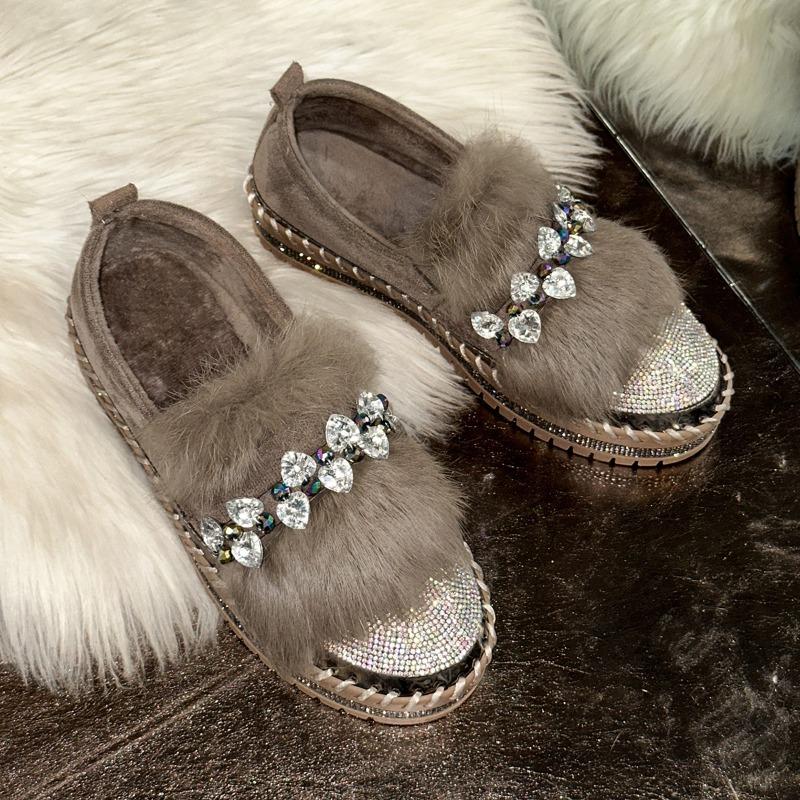 Casual and Versatile Flat Single Shoes, New Thick-soled Women's Shoes for Autumn and Winter