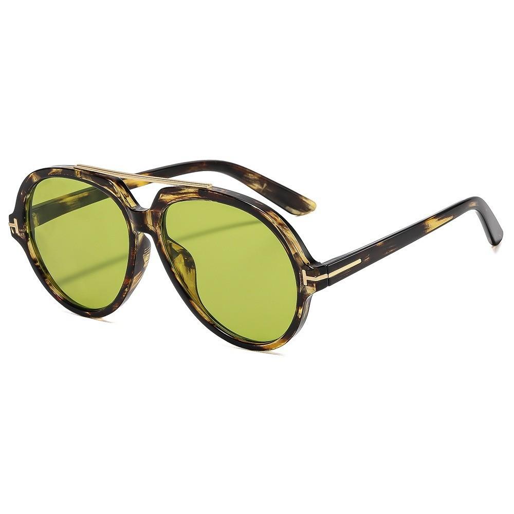 

Fashion Sun Glasses For Women Antiglare Retro Pilot Shades Oversized Frame Style8