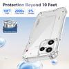 KEYSION Four-Corners Shockproof Transparent Case for Nothing Phone 3A Lite TPU+PC Clear Phone Back Cover for Nothing 3A Lite