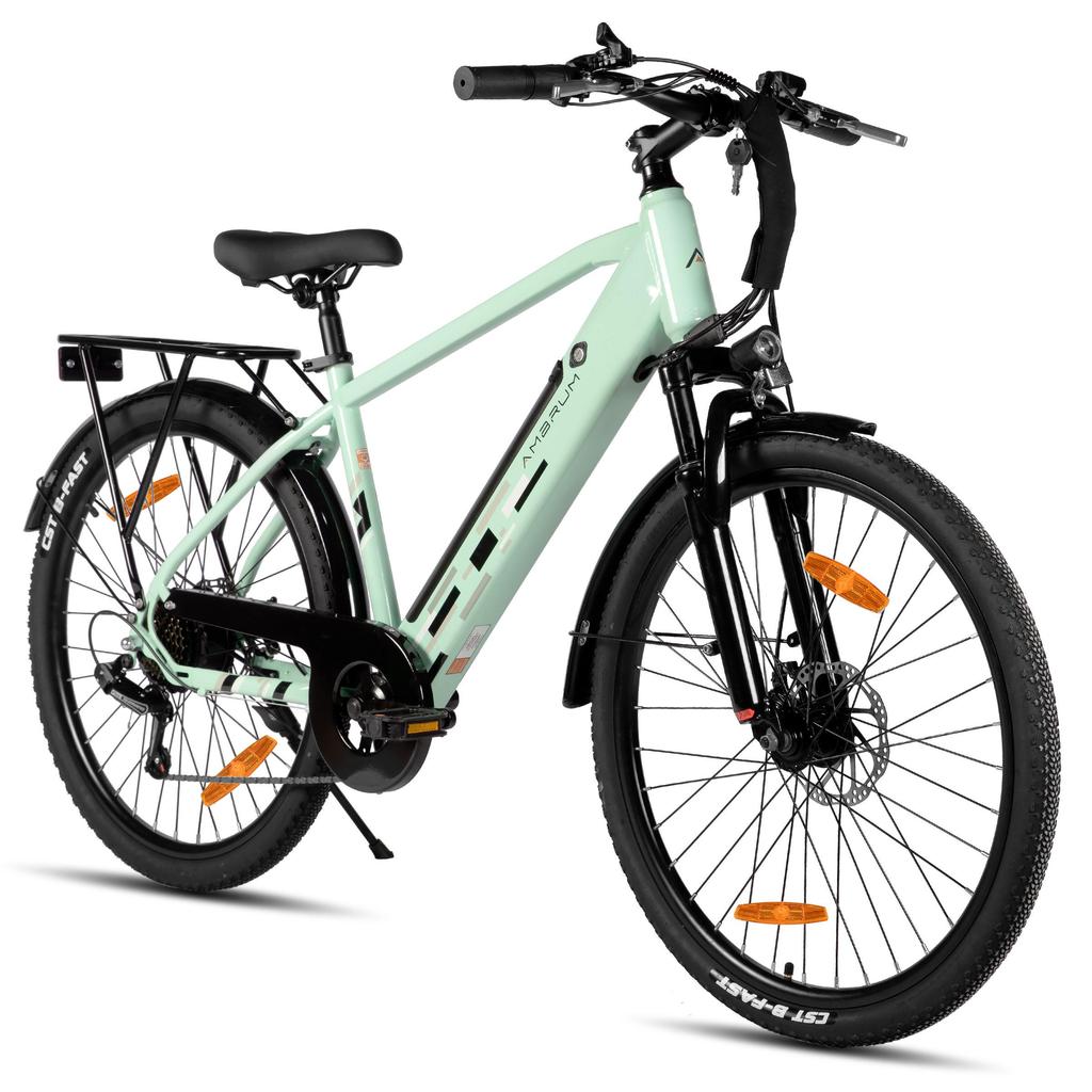 HILAND AMB652 Bicicletă Electrică de Oraș pentru Adulți cu Scaun Anvelope Off-Road 26 Inch Motor 250W Baterie 36V10.4AH Bicicletă Electrică de Munte