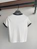 Women's Geometric Color-Block Short-Sleeve T-Shirt - Round Neck, Casual Summer Top with Trendy Letter Design