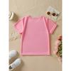 European Sizes Summer Fashion Short-Sleeve T-Shirt for Girls Featuring Cartoon
