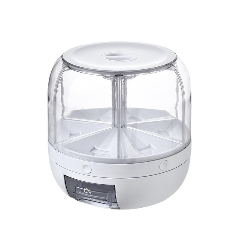 2024 Rotating Rice Storage Cylinder: Insect-Proof, Moisture-Proof, Sealed Grain Box for Home