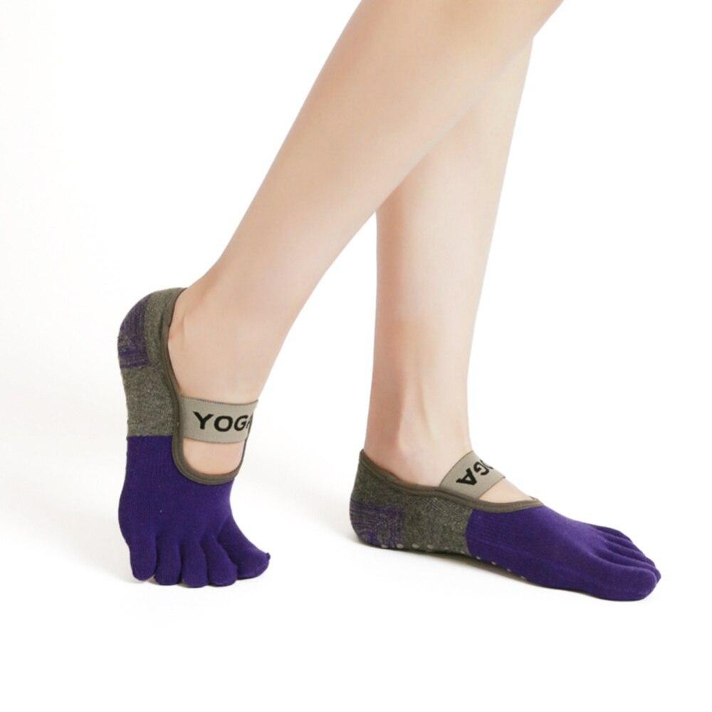 

Бандажные носки для йоги, дышащие противоскользящие носки для пилатеса для йоги, пилатеса, балета, танцоров, мягкие женские хлопковые носки