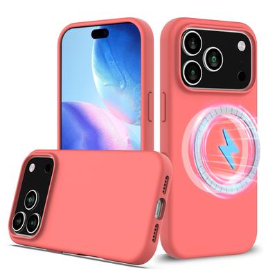 Magsafe Liquid Silicone Phone Case for Apple IPhone 17 Air 13 14 16 15 12 Pro Max Magnetic Wireless Charging Protect Cover