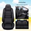 Four Seasons Universal Cartoon Leather Car Seat Cover - Odorless, Full Surround, for Five-Seat Cars.