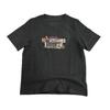 Korean Style Cartoon Print Cotton T-shirt: Women's Retro Round Neck Short Sleeve Casual Top, Spring New Arrival