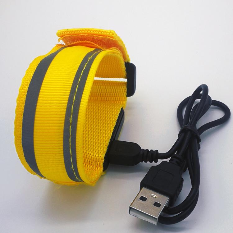 LED Reflective Flashing Wristband for Running, Cycling, Mountaineering - Custom Logo Available