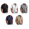Men's Button Down Shirt Soft Vintage Short Sleeve T-Shirt Summer Casual Beach Fishing Tops with Pocket